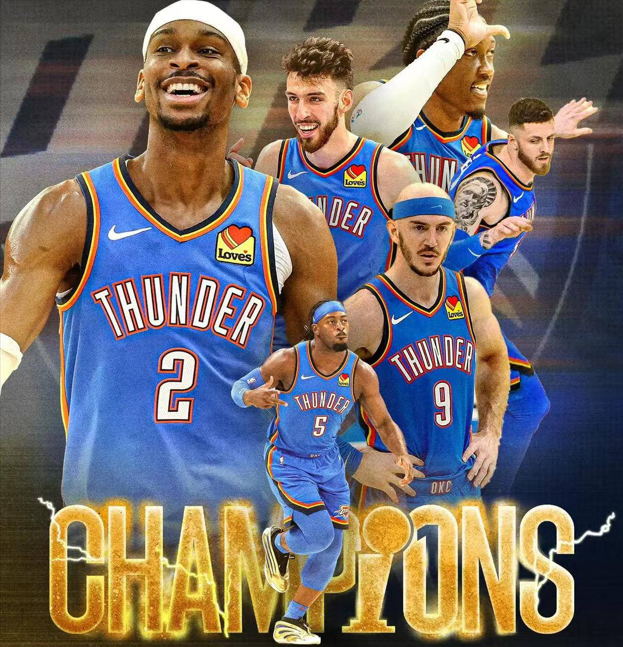 历经46年！俄克拉荷马城雷霆勇夺总冠军，SGA赛季表现堪比乔丹！