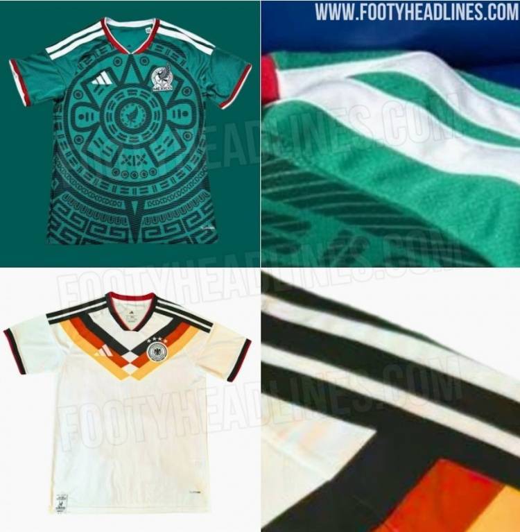 阿迪达斯2026世界杯球衣设计大变革，三道杠将加宽